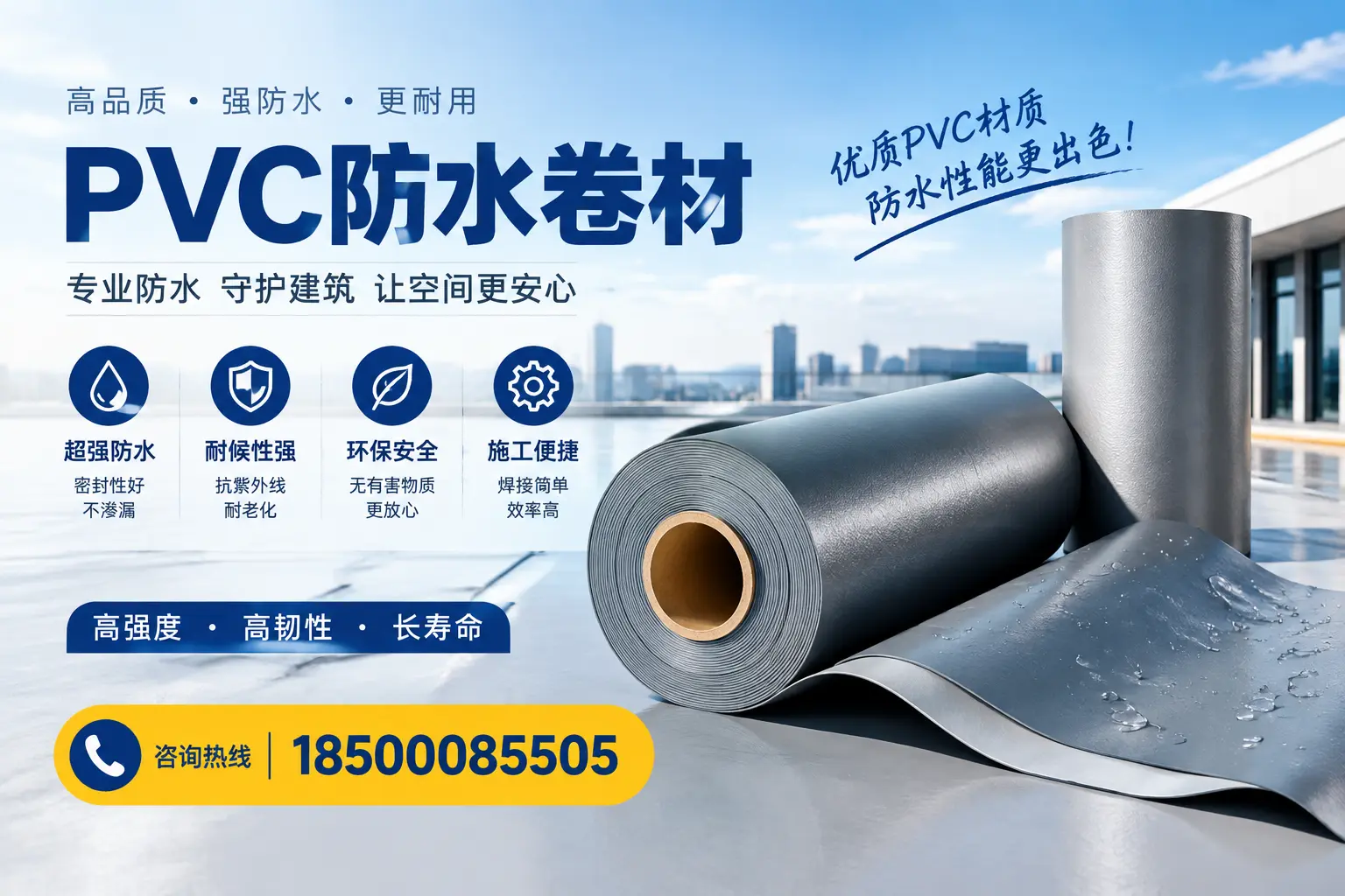 如何判断PVC防水卷材的质量优劣？六盘水选购技巧