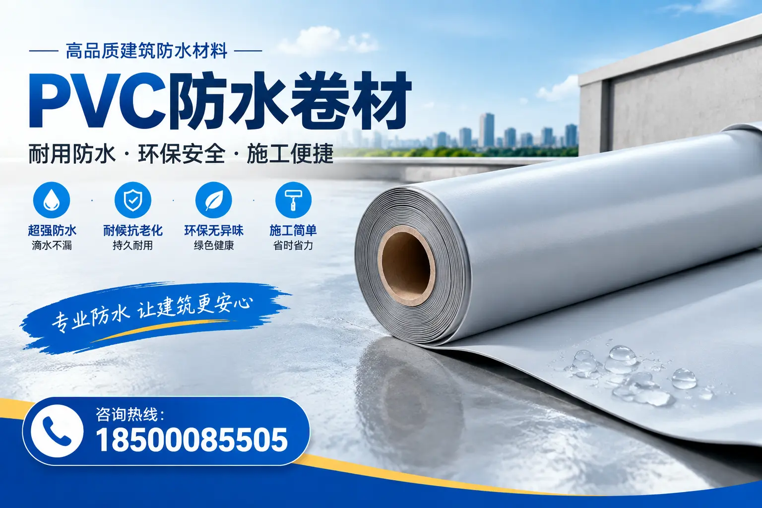 PVC防水卷材选型对比：如何做出明智选择？六盘水指南
