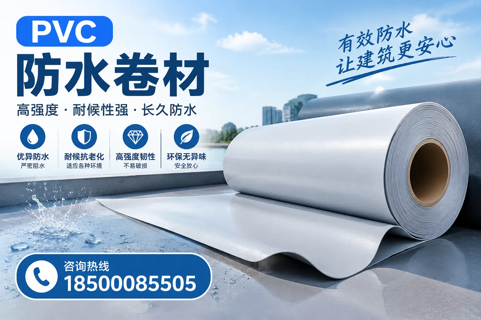PVC防水卷材的环保特性与可持续发展探讨六盘水